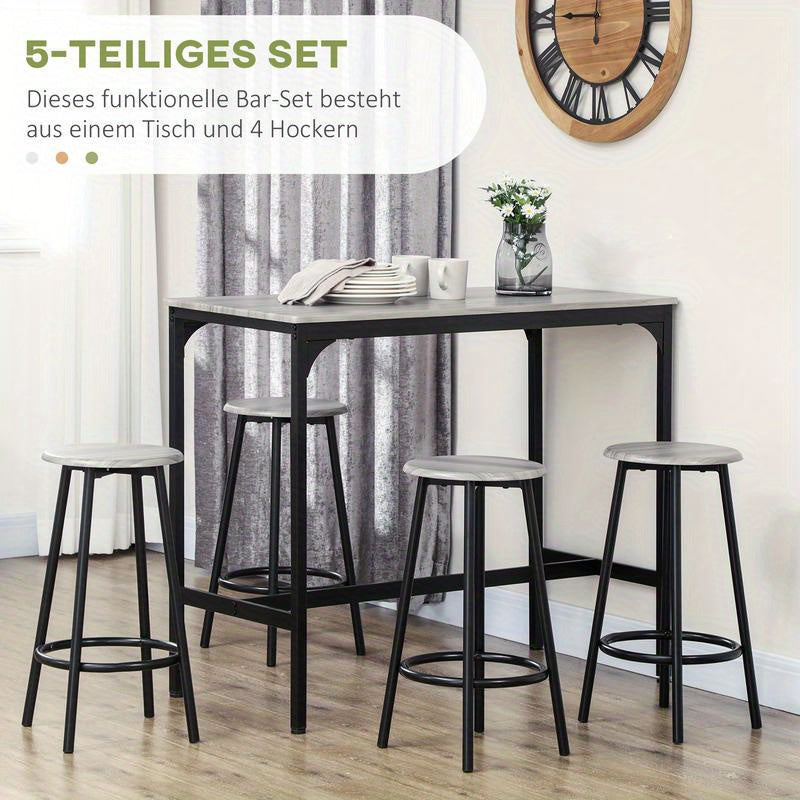Barset – Barkrukken – Eettafel – Bistroset – Balie Meubels – Compact Design – Duurzaam Materiaal