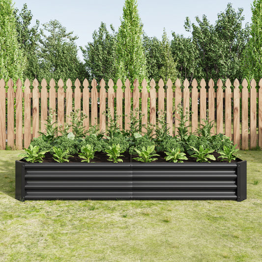 Hochbed – Metaal Tuinbed – Verhoogd Plantbed – Moestuinbak – Staal Kasbak – Robuust Staal – Roestbescherming – 182x91x30 cm