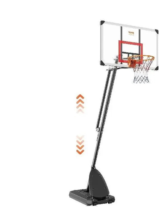 Verstelbare Basketbalpaal - Stevige Basketbalring voor Buiten - 2,3 tot 3 Meter Hoog - Perfect voor Training en Wedstrijden