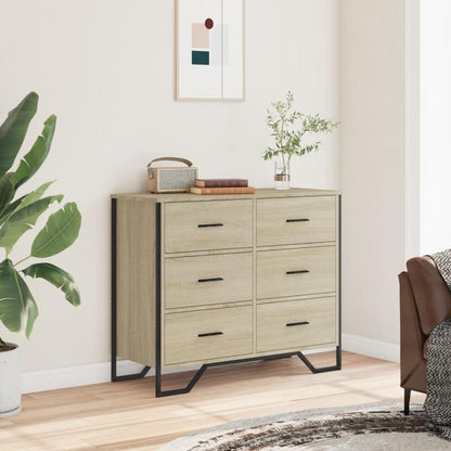 Easy Assembly Modern Dresser - 4-Drawer Storage Cabinet with, Beige Oak Finish, Sturdy Legs - Space-Saving Organizer for Bedroom, Living Room, Office - Engineered Wood Construction (91x35.5x74.5cm) - Ideal for Small Apartment