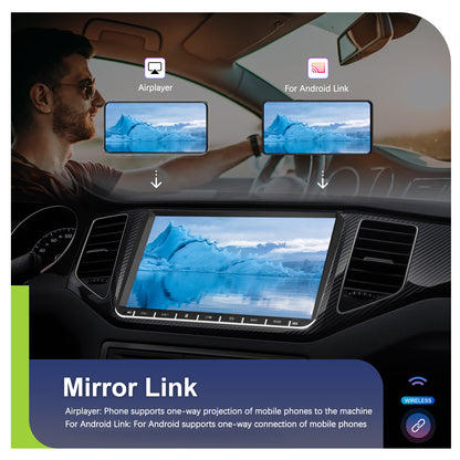 Android Autoradio – Car Multimedia Systeem – Android Stereo – Auto Headunit – GPS Navigatie – 9 Inch HD Touchscreen – Draadloze CarPlay & Android Auto – Inclusief AHD Achteruitrijcamera