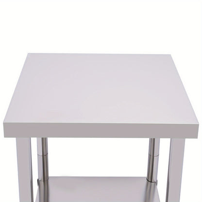 Werktafel – Werkbank – RVS Tafel – Keukentafel – Opbergbank – 60x60 cm – Roestvrij Staal – Draagvermogen 300 kg