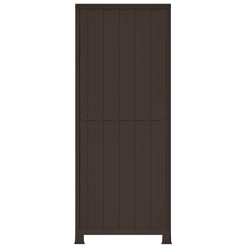 Opbergkast – Plastic Kastje – Buitenopslag – Buitenmeubel – Opbergbak – Weerbestendig Kunststof – Compact 68x39x171,5 cm
