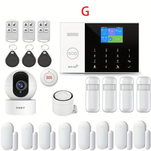 Alarmsysteem – Draadloos – Beveiliging – Inbraakpreventie – Smart Home – Wifi Connectiviteit – RFID & SOS Knop – 433 MHz Frequentie