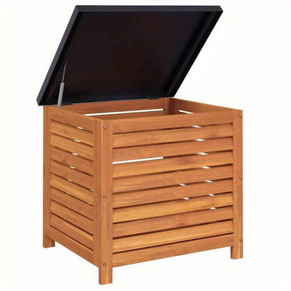 Gartenbox – Tuinkist – Opbergbox – Tuinkistje – Buitenbox – Massief Acaciahout – Weerbestendig & Duurzaam – 60 x 50 x 55 cm