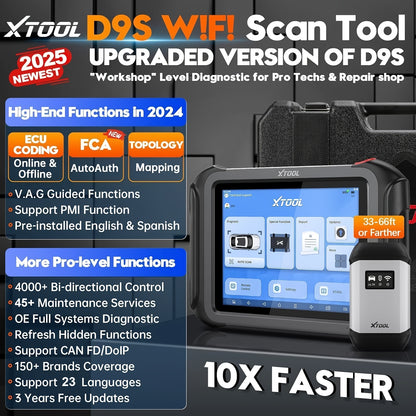 Auto Diagnose Scanner – OBD2 Scanner – Foutcode Lezer – Auto Diagnosetool – ECU Diagnostiek – Bi-Directionele Controle – 42+ Resetfuncties – Draadloos Met Wi-Fi