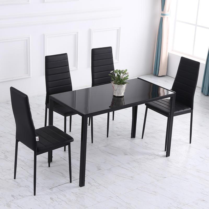Eettafel – Keukentafel – Uitklapbare Tafel – Verstelbare Tafel – Kleine Eettafel – Modern Design – 120x60x75 cm – Hardhout & Zwart – Multifunctioneel en Ruimtebesparend