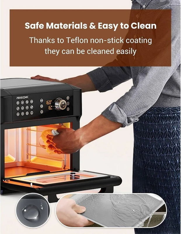 AirFryer XXL - Air Fryer - Heteluchtfriteuse - App control - Oven - Rotisserie - Dehydrator - Touch Screen - Turbo functie - 12 in 1 - 1700 watt