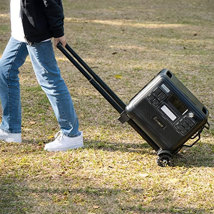 Powerstation – Portable Generator – Mobiele Accuplaats – Noodstroomvoorziening – Zonne-energie Generator – Zwart – 2048Wh LiFePO4 Accu – 2400W Continu Vermogen