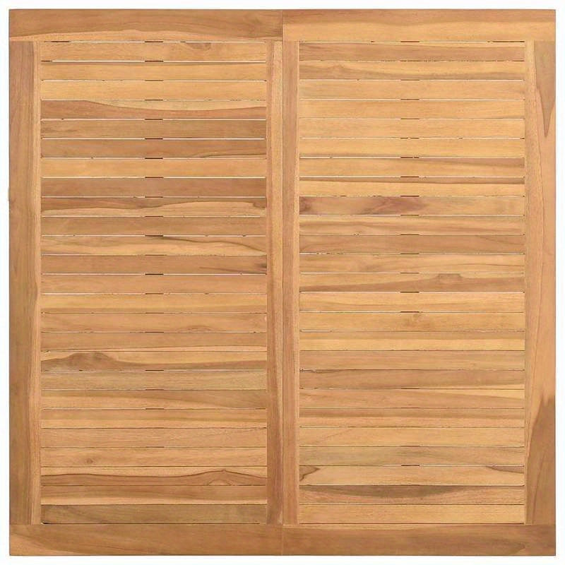 Coffee Table Bruin 85 X 85 X 45 Cm Solid Teak Wood Practical, Removable, Suitable for All Seasons