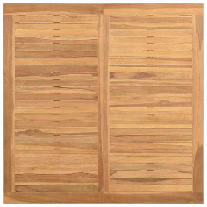 Coffee Table Bruin 85 X 85 X 45 Cm Solid Teak Wood Practical, Removable, Suitable for All Seasons