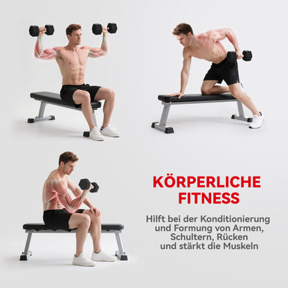 Kettlebell – Dumbbell – Halter – Gewichten – Gietijzer – 2x20 kg – Knurling Grip – Duurzaam