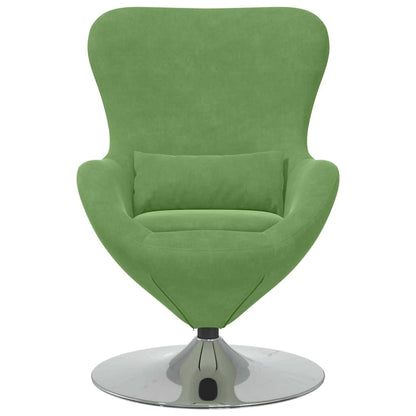 Draaifauteuil Lichtgroen – Fauteuil – Relaxstoel – Loungestoel – Leunstoel – Fluwelen Bekleding – 360 Graden Draaibaar – Compact Formaat