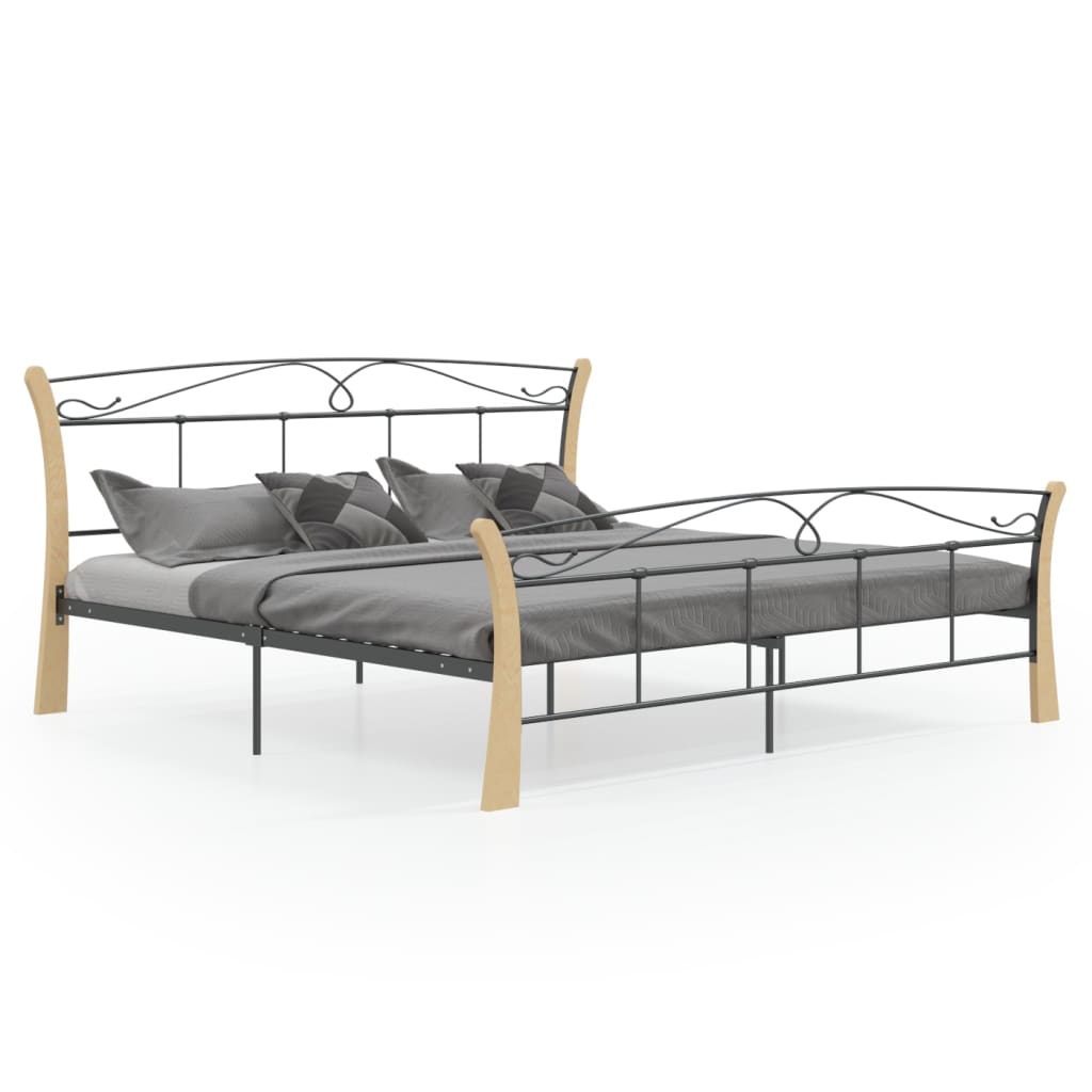 Bedframe – Bedframe Metalen Frame – Stijlvol Bed ombouw – Slaapbank – Platformbed – 200x200 cm – Stevig Gepoedercoat Metaal