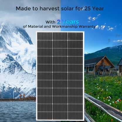 240W Zonnepanelenset – Monokristallijne Zonnepanelen – Solar Modules – Off-Grid Panels – Camper Zonnepanelen – Compact Formaat – 12V/24V Systeem Compatible