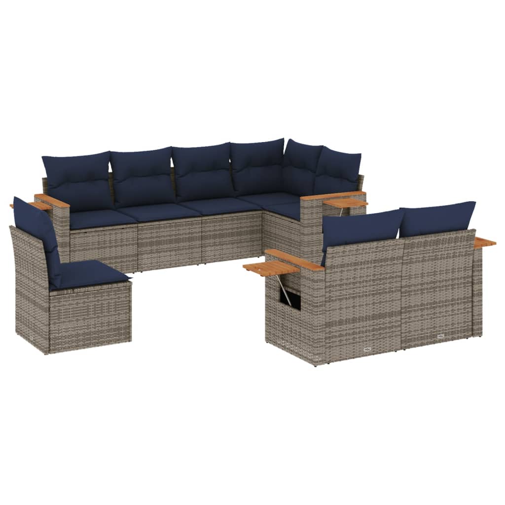 Loungeset Tuin – Loungeset Buiten – Tuinmeubel Set – Loungeset Zonder Tafel – Loungeset Modular – Weerbestendig PE-Rattan – Afneembare Wasbare Kussenhoezen