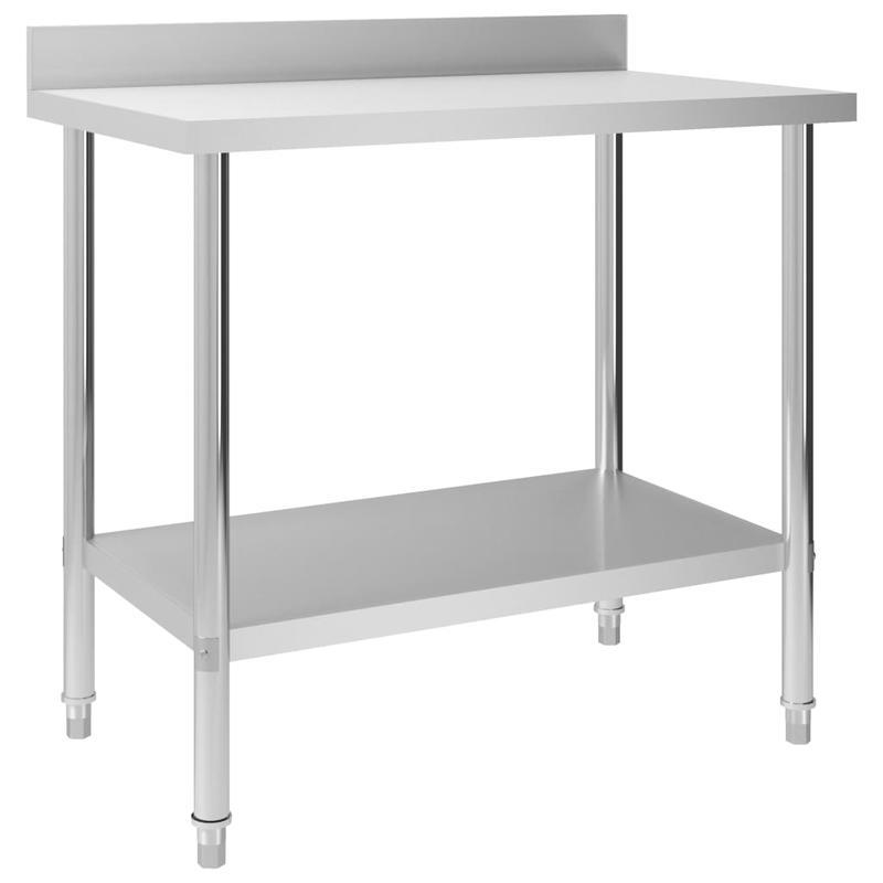 Modern Metal Workbench with 100x60x93cm Base - Sturdy Heavy-Duty Construction, 4-Wheel Rolling Design & Storage Shelves for Home Office Workshop, Compact Space-Saving Workspace, Robust Material Construction