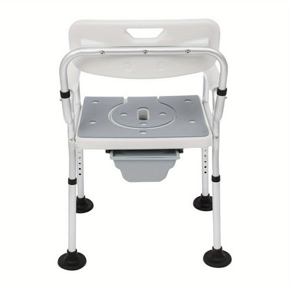 Douchekruk – Douchezitje – Douchestoel – Badkruk – Douchebankje – Verstelbaar 79-88 cm – Antislip Voetkussens Grijs