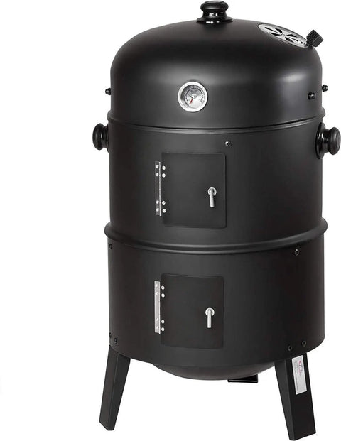 BBQ - Grill - Barbecue - Houtskoolbarbecue - Houtskool grill - 3in1 BBQ - Houtskoolgrill met thermometer