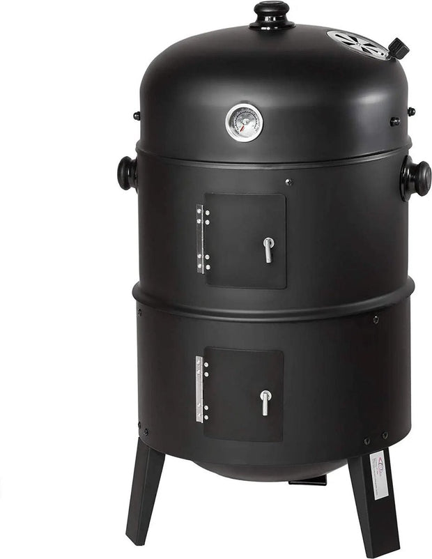 BBQ - Grill - Barbecue - Houtskoolbarbecue - Houtskool grill - 3in1 BBQ - Houtskoolgrill met thermometer