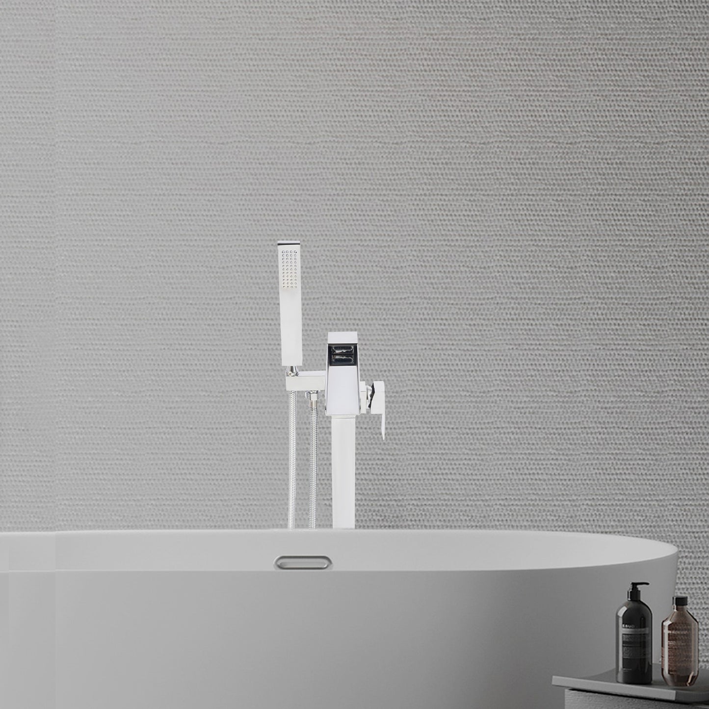 Freestanding Bath Tap, Tap with Hand Shower, Bath Tap, Bathtub Faucet Set, Bath Tub Faucet Set, Shower Faucet, Bathroom Faucet, Contemporary Tap, Sleek Design, Durable Construction, Highquality Finish, Handheld Shower Tap