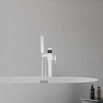 Freestanding Bath Tap, Tap with Hand Shower, Bath Tap, Bathtub Faucet Set, Bath Tub Faucet Set, Shower Faucet, Bathroom Faucet, Contemporary Tap, Sleek Design, Durable Construction, Highquality Finish, Handheld Shower Tap