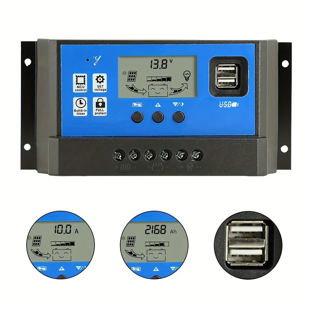 200W Zonnepanelen Kit – Zonnepaneel Set – Solar Panel – Zonne-energie Systeem – Zonnepaneel Off-Grid – Monokristallijn – IP67 Waterdicht – 20A PWM Laadregelaar