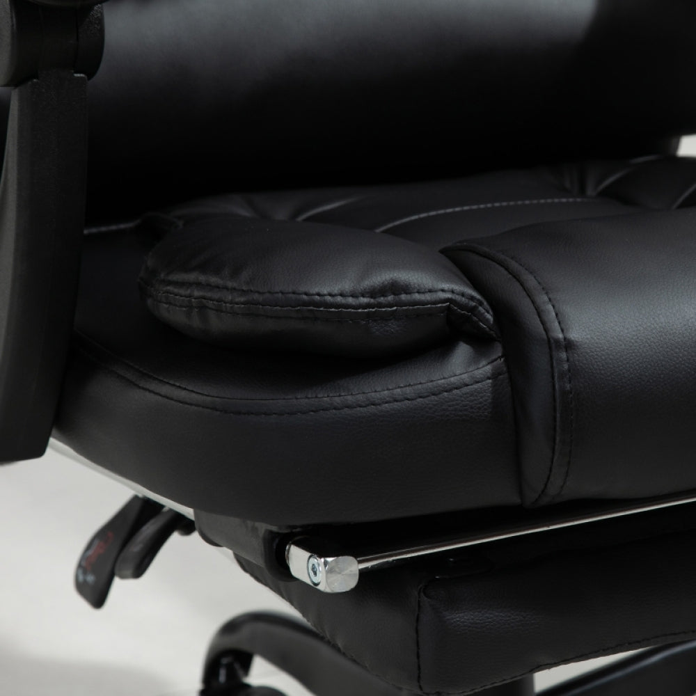 Bureaustoel – Ergonomische Stoel – Office Chair – Gamingstoel – Draaistoel – Verstelbare Hoogte – Geïntegreerd Massagepunten & Voetensteun – Stabiel Metalen Frame & Lendensteun