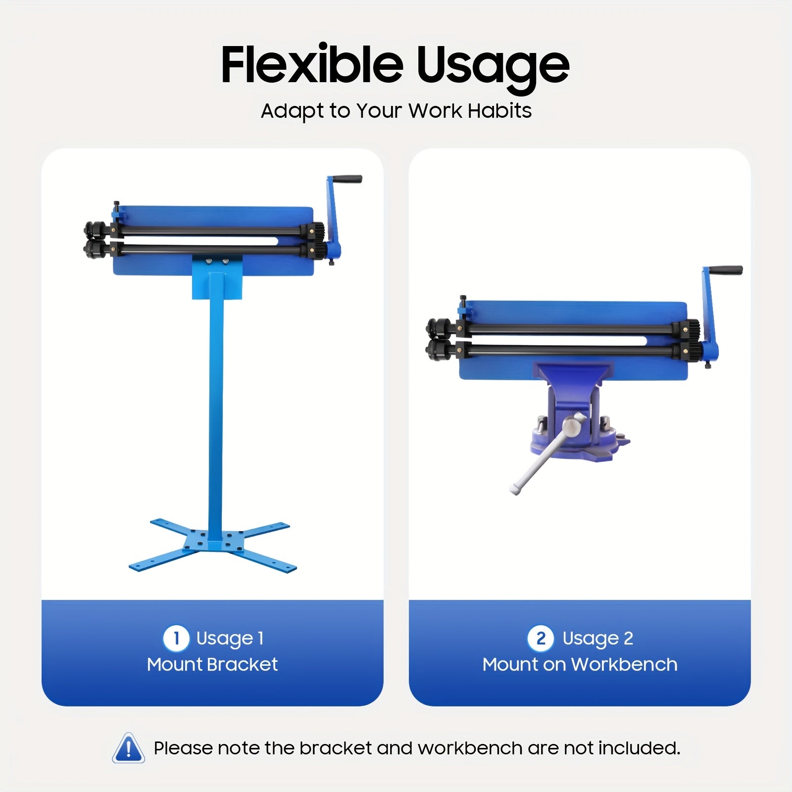 Metaalrolapparaat – Bead Roller – Rollformer – Swager – Plaatwerk Gereedschap – 460mm 18 Inch – Stalen Constructie – Instelbare Diepte - QUORE
