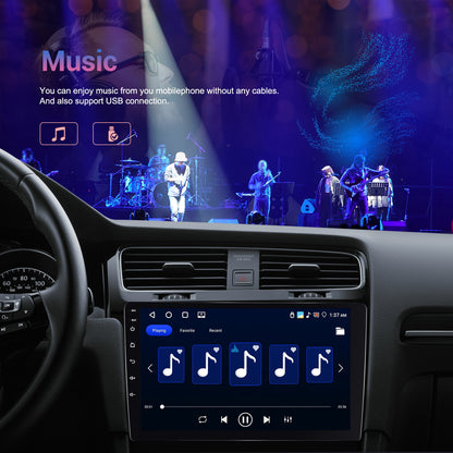 Autoradio – Car Stereo – Auto Radio – Multimedia Speler – Double DIN – 10 Inch HD Touchscreen – Android 15 Systeem – Draadloos CarPlay & Mirror Link – Inclusief AHD Camera & Microfoon