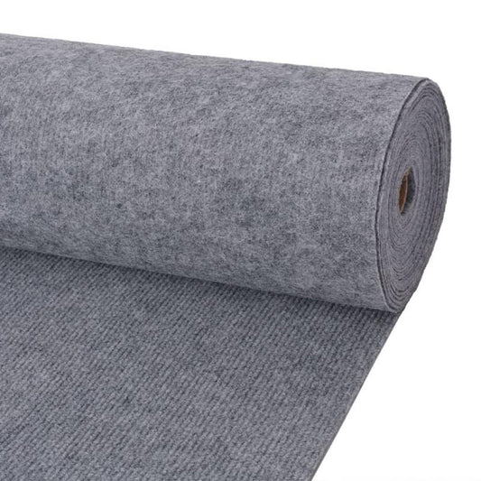 Vloerbedekking – Tapijt – Karpet – Loopmat – Vloerkleed – Grijs – Duurzaam Polyester – 1,2 x 10 Meter