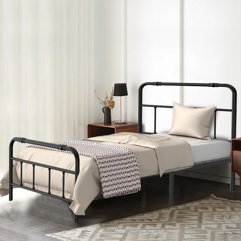 Bedframe – Metalen Bedframe – Tweepersoonsbed – Bedbodem – Slaapkamerbed – 160x200 cm – Stevig Metalen Frame – Inclusief Lattenbodem