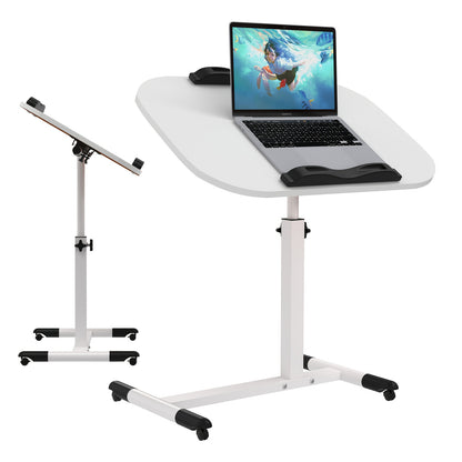 Bureaustoel – Kantoorstoel – Gamingstoel – Draaistoel – Werkstoel – Verstelbaar Hoogte 61-95 cm – Kantelbaar Houten Werkblad 60x40 cm