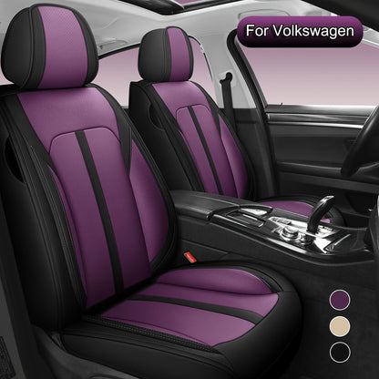 Full Set Car Seat Covers, Suitable for VW Golf, Tiguan, Passat, T-Roc,, Touran, Arteon, ID.4, Universal NAPPA Car Seat Covers, Adjustable Car Seat Covers, Easy to Install, All-Season Fit, christmas gifts