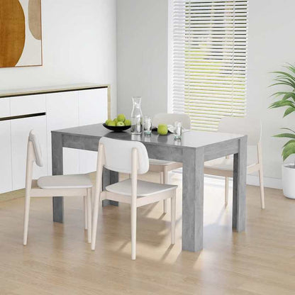 Eettafel – Tafel – Eetkamertafel – Keukentafel – Houten Tafel – Rechthoekig – 140x74,5 cm – Massief Hardhout – Onderhoudsvriendelijk Oppervlak – Grijs – Stevig – Klassiek Minimalistisch Design