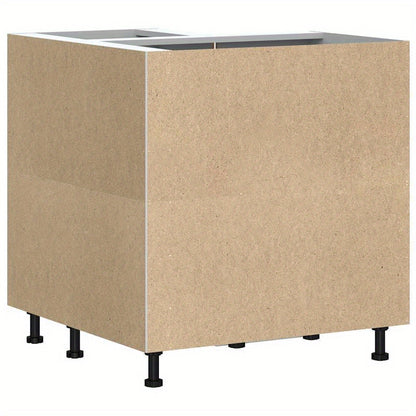 Kitchen corner base cabinet Lucca concrete grey wood material Storage Wall Cabinet Storage Box for Bedroom, Dining Room Living Room