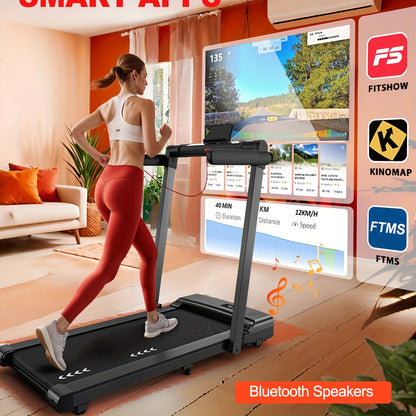 Loopband – Wandelband – Hardloopband – Treadmill – Walking Pad – 2,5 PK Motor – Inklapbaar met Bluetooth & 12 Programma’s
