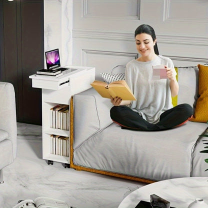 Opbergkastje – Opbergmeubel – Ladenkast – Kleine Kast – Mobiele Kast – Verrijdbaar met Remwieltjes – Compact 25x45x70 cm – Ruimtebesparend Kunststof