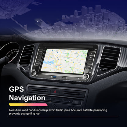 Android 15 Autoradio – Car Stereo – Multimedia Speler – Double Din Radio – Dashboard Unit – 7 Inch HD Scherm – Draadloze CarPlay & Android Auto – Inclusief Achteruitrijcamera & Microfoon