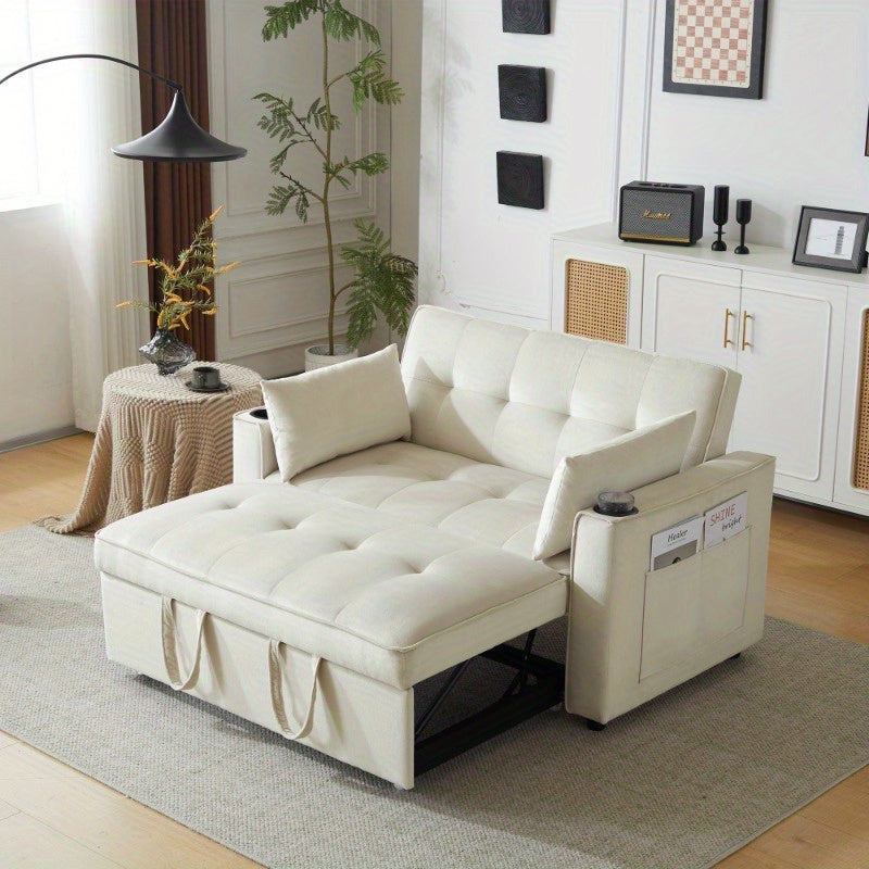 Slaapbank – Bedbank – Klapbank – Sofa Bed – Logeerbed – Ruimtebesparend Design – Duurzaam Niet-Houten Materiaal