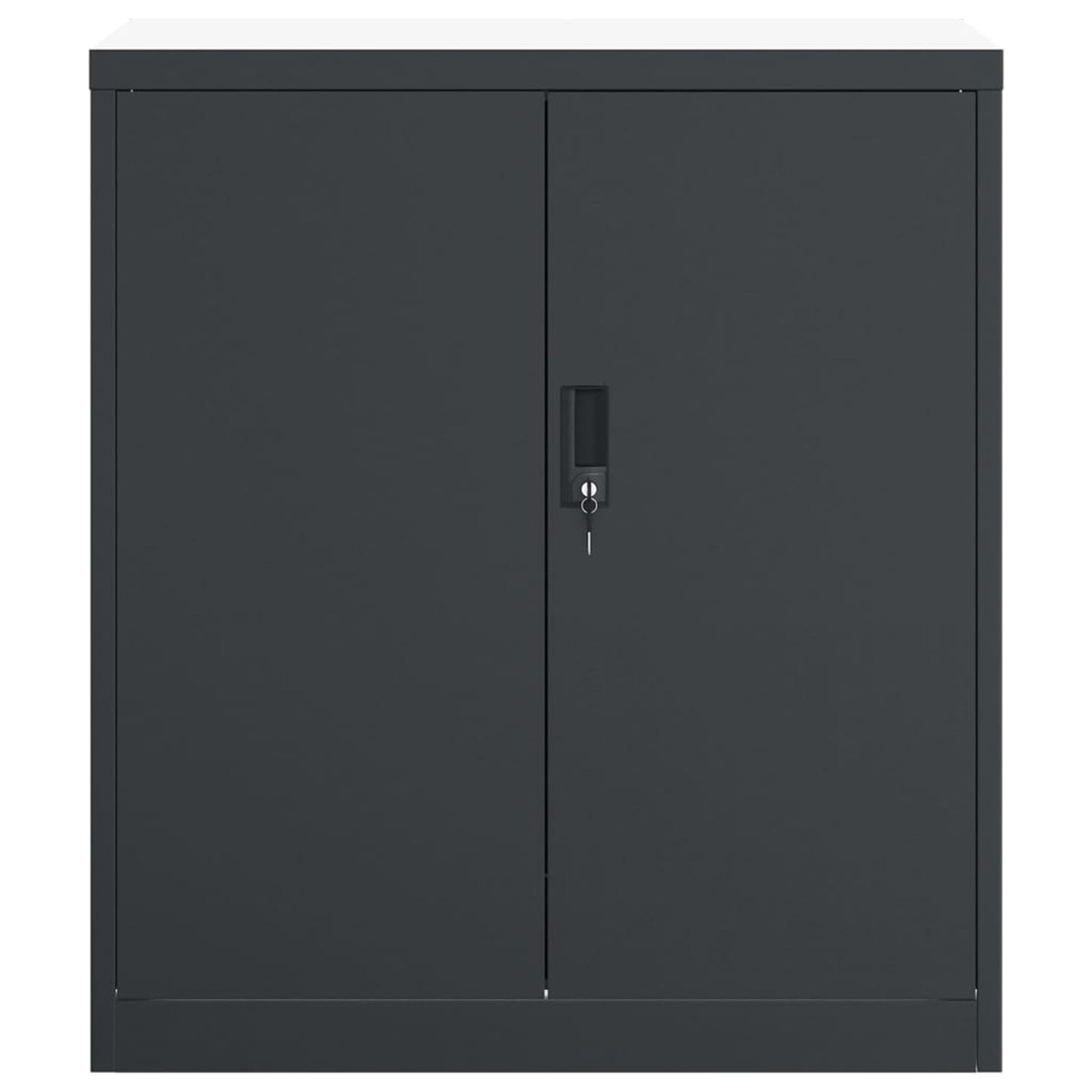 Archiefkast – Opbergkast – Documentenkast – Vakkenkast – Ladeblok – Stalen Ontwerp – 79x40x90 cm – Antraciet
