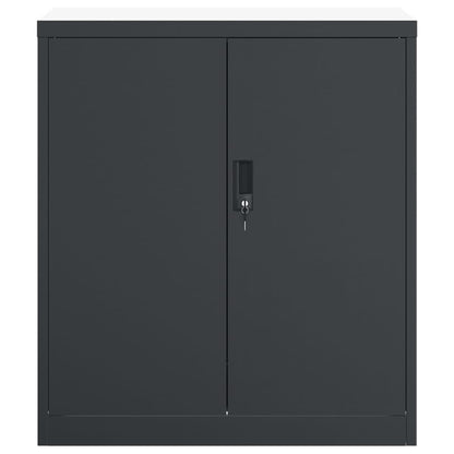 Archiefkast – Opbergkast – Documentenkast – Vakkenkast – Ladeblok – Stalen Ontwerp – 79x40x90 cm – Antraciet