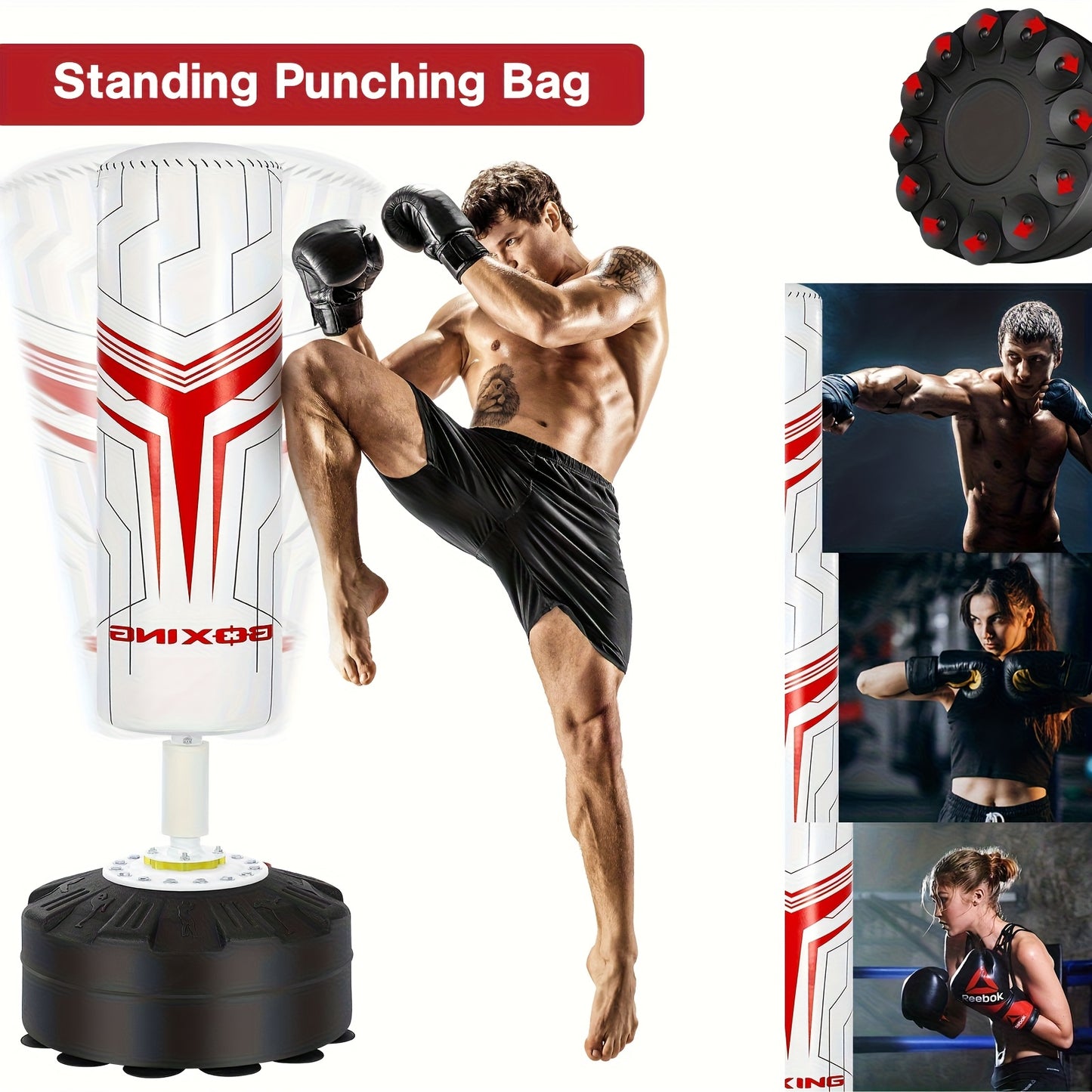 Boxing Column Sanda Vertical Household Adult Sandbag Tumbler Training Boxing Sandbag