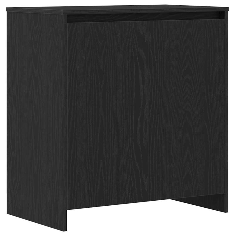Sideboard 2pcs black 70 x 41 x 75cm wood material Practical, simple design, Entryway Cabinet, Dining Room Sideboard, Sleek Sideboard, Contemporary Storage, Sturdy Sideboard, Durable Wood, Compact Sideboard, Practical Storage