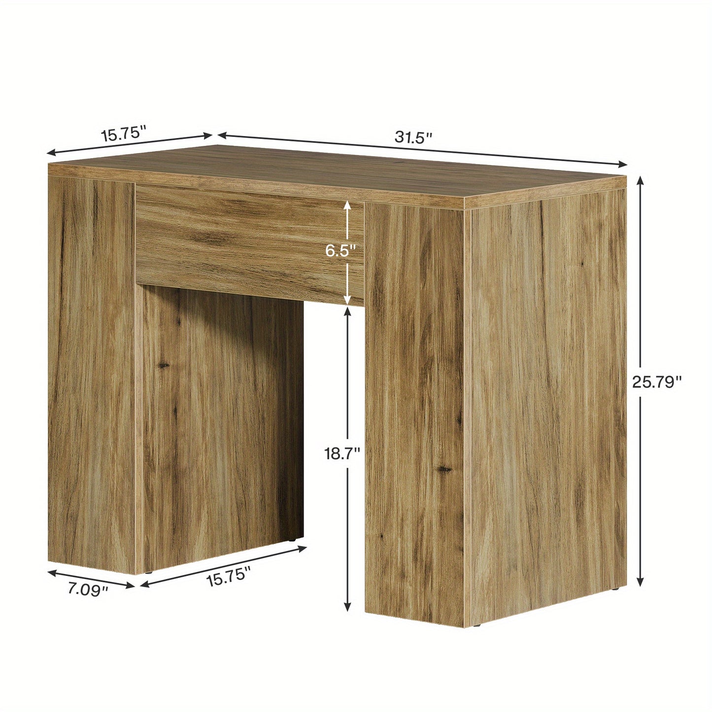 Nachtkastje – Bijzettafel – Nachtkast – Tafeltje – Opbergkastje – Mid-Century Modern – Ruimtebesparend – Stevig MDF Hout