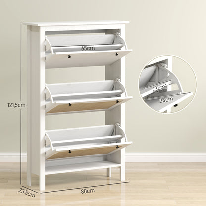 Schoenenkast – Schoenenopberger – Schoenenrek – Schoenenkastje – Schoenmeubel – Compact Ontwerp – Rattan Look Front