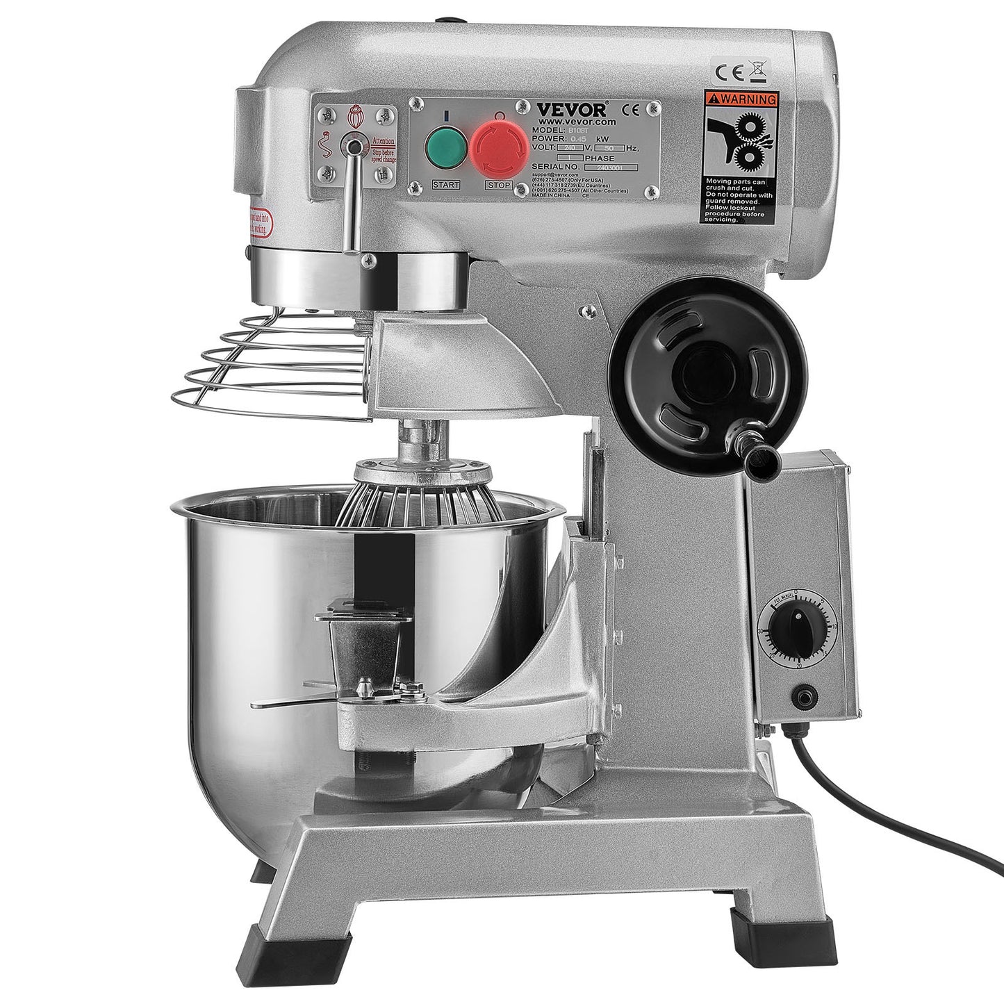 Professionele Keukenmixer – Krachtige Mixer – Keukenrobot - Deegkneder – Slagroomklopper – Mengmachine – 1100W Motor – 18,7L Mengkom