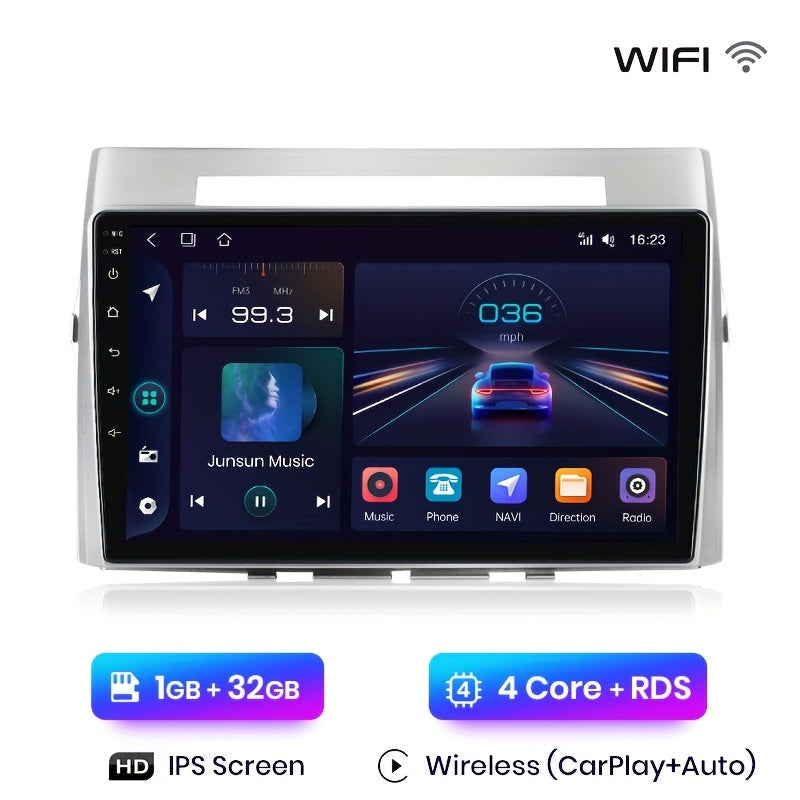 Multimedia Speler – Auto Radio – Navigatiesysteem – 2-DIN Systeem – Draadloze Car Play – Wi-Fi Connectiviteit – 9 Inch Touchscreen – Android Auto en CarPlay Ondersteuning