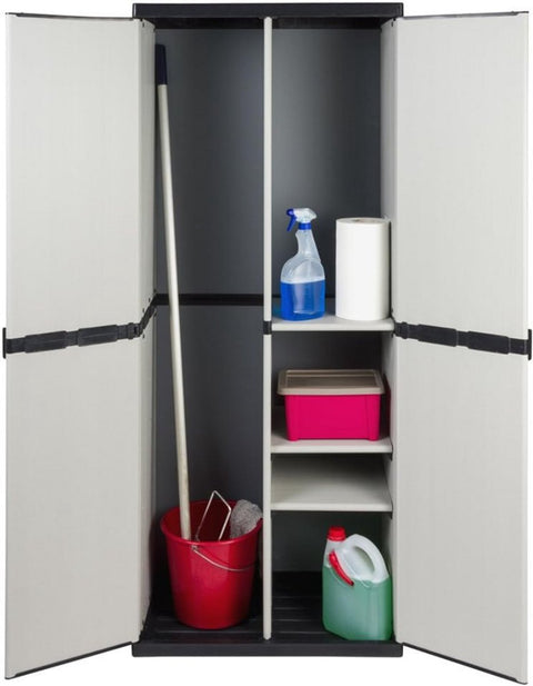 Tuinkast Kunststof - Tuinkist - Tuinkasten voor Buiten - Tuinberging - Grijs