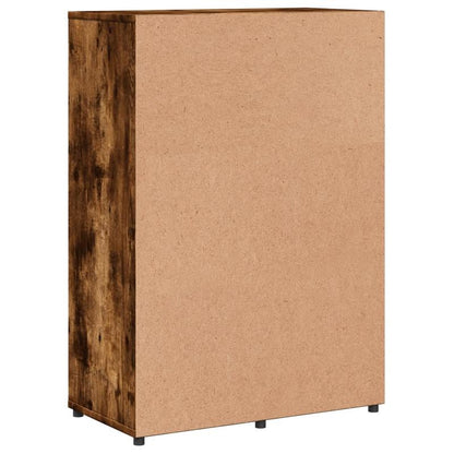 Sideboard Smoked Oak 60X31X84 Cm Wood-Based Material/Side Table/Storage Cabinet/Telephone Table/Cabinet/Storage Box. This Cabinet Offers Ample Storage Space And Can Neatly Store Various Everyday Items to Maintain Order in You